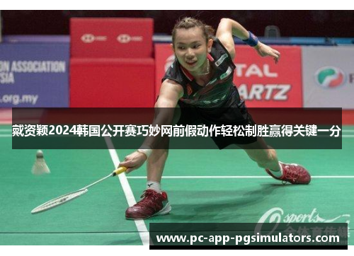 戴资颖2024韩国公开赛巧妙网前假动作轻松制胜赢得关键一分